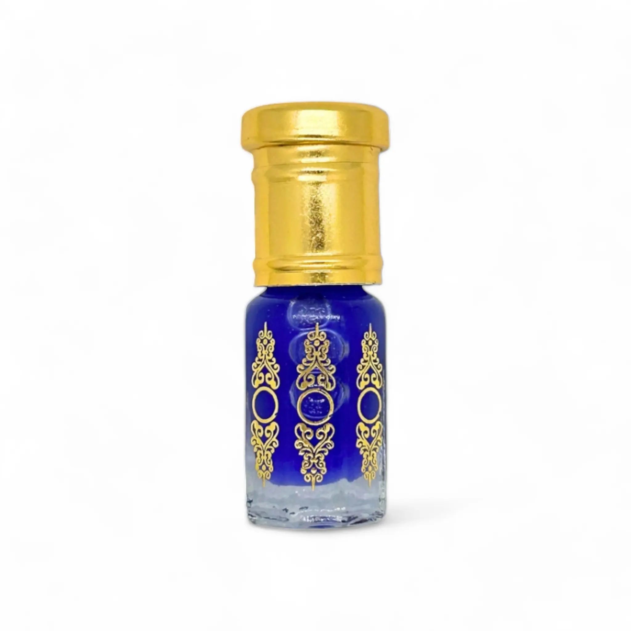 3ml, 6ml, and 12ml bottles of Ibn Al Jebouri Sea Musk Al Tahara body musk, alcohol-free perfume oil in elegant packaging.